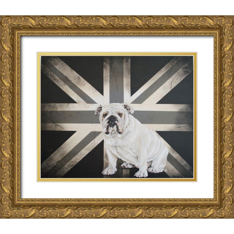 Best of British BandW Gold Ornate Wood Framed Art Print with Double Matting by Coleman, Victoria