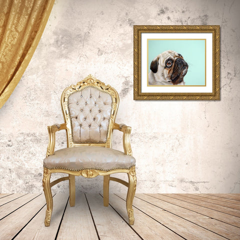 The Treat Gold Ornate Wood Framed Art Print with Double Matting by Coleman, Victoria