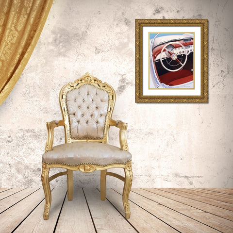 Steering Gold Ornate Wood Framed Art Print with Double Matting by Mukai, Dennis