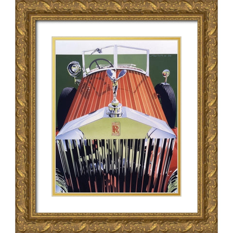 Grill Gold Ornate Wood Framed Art Print with Double Matting by Mukai, Dennis