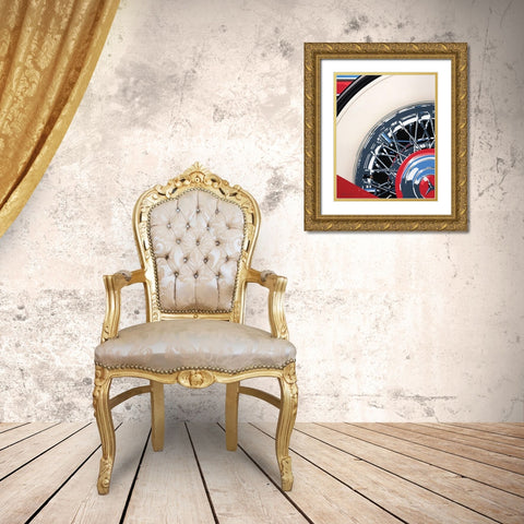 Rims Gold Ornate Wood Framed Art Print with Double Matting by Mukai, Dennis