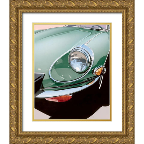Headlight Gold Ornate Wood Framed Art Print with Double Matting by Mukai, Dennis