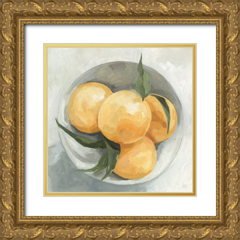 Fruit Bowl I Gold Ornate Wood Framed Art Print with Double Matting by Scarvey, Emma