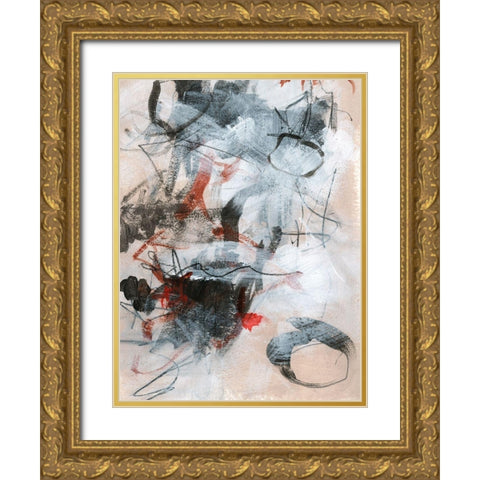 Rekindle I Gold Ornate Wood Framed Art Print with Double Matting by Parker, Jennifer Paxton