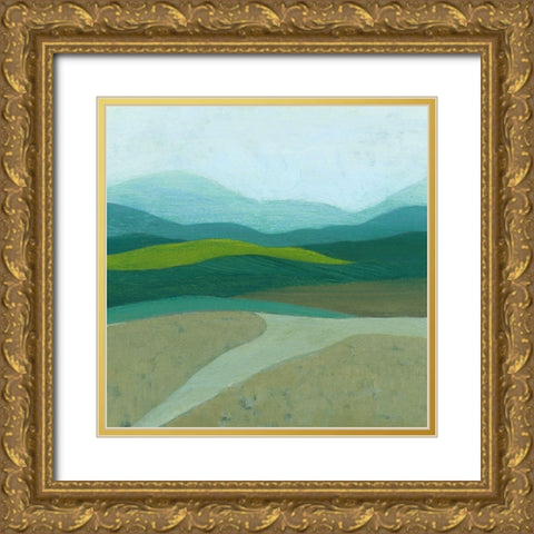 Blue Mountains II Gold Ornate Wood Framed Art Print with Double Matting by Popp, Grace