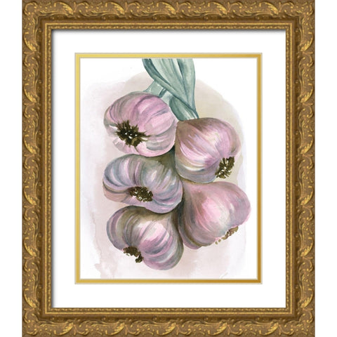 Garlic Braid II Gold Ornate Wood Framed Art Print with Double Matting by Parker, Jennifer Paxton