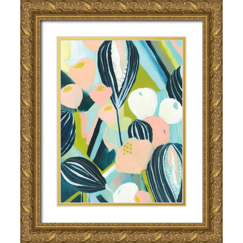 Glow Garden II Gold Ornate Wood Framed Art Print with Double Matting by Popp, Grace