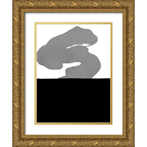 Cumulus IV Gold Ornate Wood Framed Art Print with Double Matting by Delamater, Rob