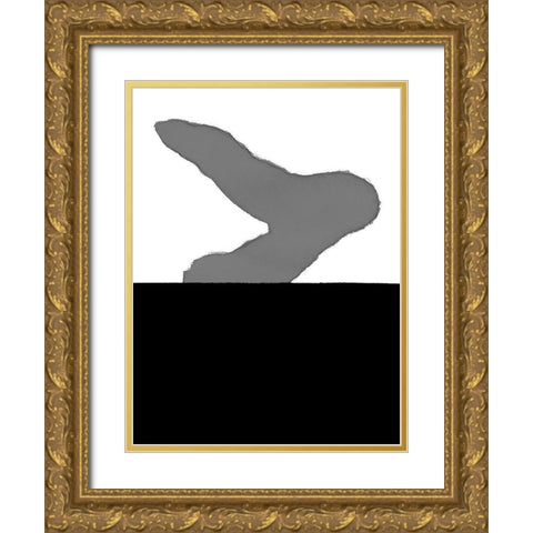 Cumulus V Gold Ornate Wood Framed Art Print with Double Matting by Delamater, Rob
