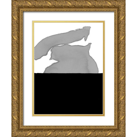 Cumulus VI Gold Ornate Wood Framed Art Print with Double Matting by Delamater, Rob