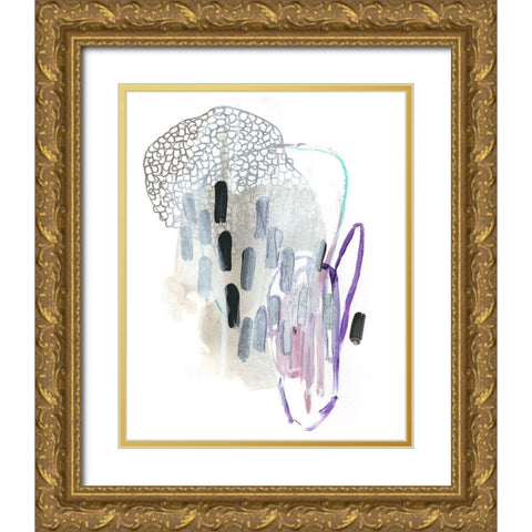 Corollary IV Gold Ornate Wood Framed Art Print with Double Matting by Vess, June Erica