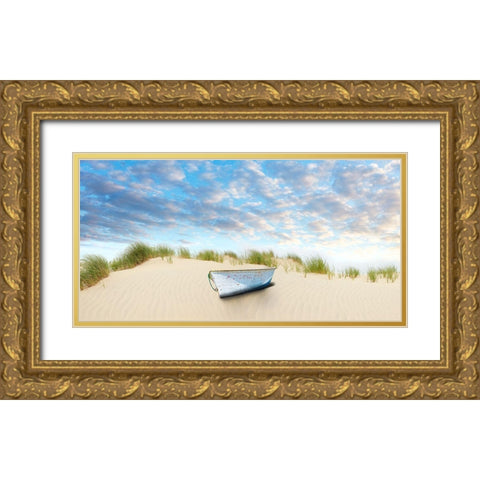 Beach Photography III Gold Ornate Wood Framed Art Print with Double Matting by McLoughlin, James