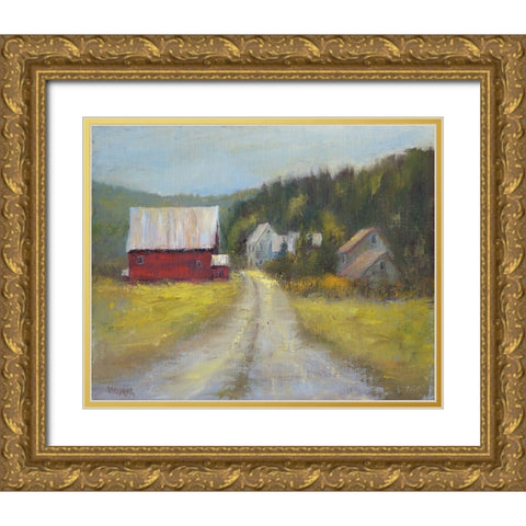 North Country I Gold Ornate Wood Framed Art Print with Double Matting by Wendling, Marilyn