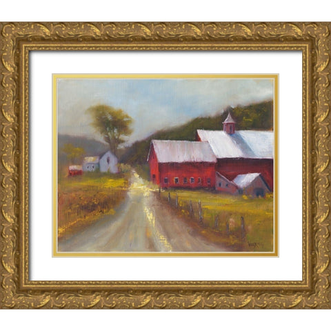 North Country II Gold Ornate Wood Framed Art Print with Double Matting by Wendling, Marilyn