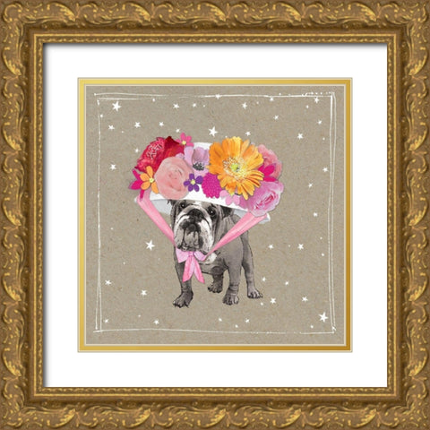 Fancypants Wacky Dogs IV Gold Ornate Wood Framed Art Print with Double Matting by Gower, Hammond