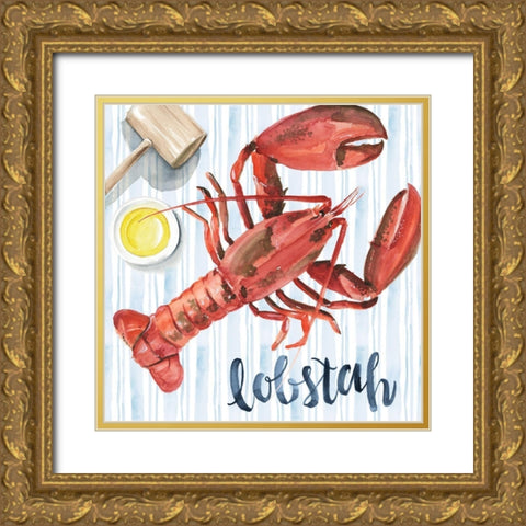 New England Summer II Gold Ornate Wood Framed Art Print with Double Matting by Parker, Jennifer Paxton