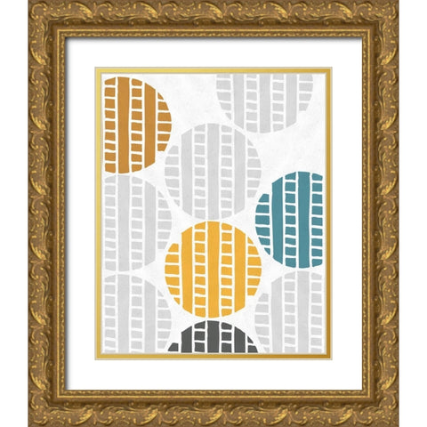 Traffic Jam I Gold Ornate Wood Framed Art Print with Double Matting by Vess, June Erica