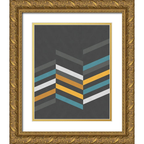 Traffic Jam II Gold Ornate Wood Framed Art Print with Double Matting by Vess, June Erica