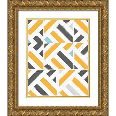 Traffic Jam III Gold Ornate Wood Framed Art Print with Double Matting by Vess, June Erica