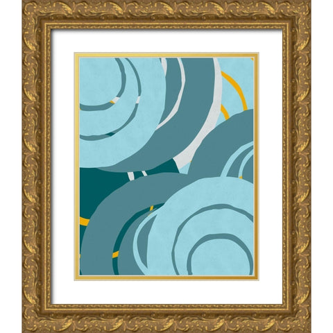 Traffic Jam V Gold Ornate Wood Framed Art Print with Double Matting by Vess, June Erica