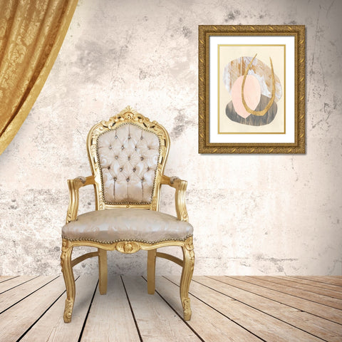 Palm Springs II Gold Ornate Wood Framed Art Print with Double Matting by Stramel, Renee W.