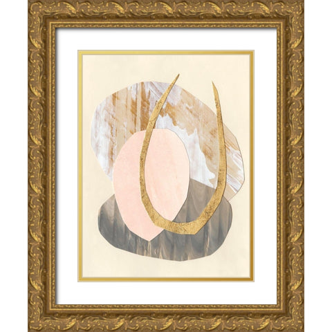 Palm Springs II Gold Ornate Wood Framed Art Print with Double Matting by Stramel, Renee W.