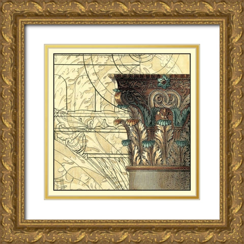 Architectural Inspiration I Gold Ornate Wood Framed Art Print with Double Matting by Vision Studio
