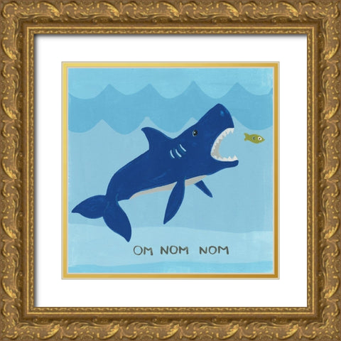 Jawesome II Gold Ornate Wood Framed Art Print with Double Matting by Vess, June Erica