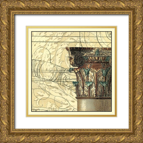 Architectural Inspiration III Gold Ornate Wood Framed Art Print with Double Matting by Vision Studio