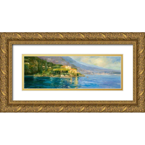 Scenic Italy IV Gold Ornate Wood Framed Art Print with Double Matting by Stevens, Allayn