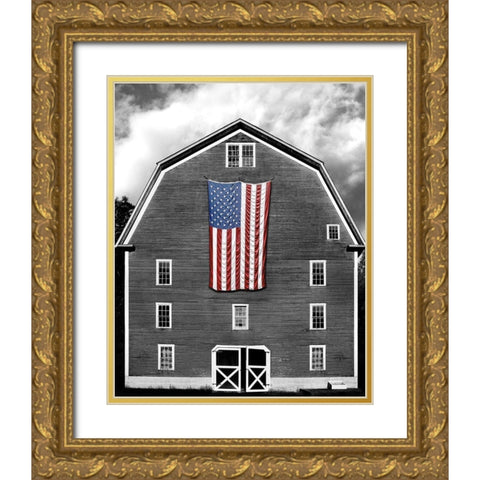 Flags of Our Farmers XIX Gold Ornate Wood Framed Art Print with Double Matting by McLoughlin, James