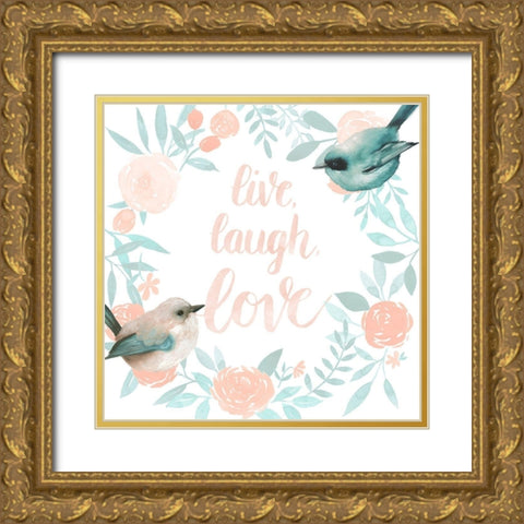 Spring Awakening II Gold Ornate Wood Framed Art Print with Double Matting by Popp, Grace