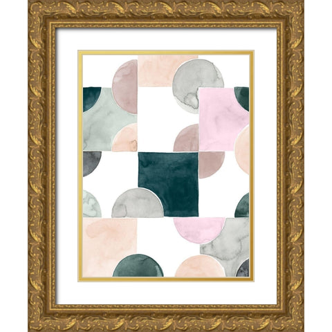 Muted Mystery I Gold Ornate Wood Framed Art Print with Double Matting by Popp, Grace