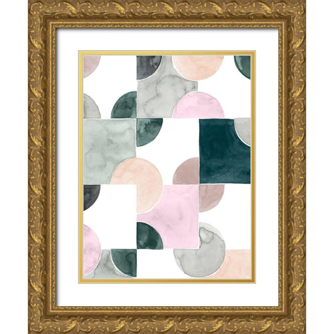 Muted Mystery III Gold Ornate Wood Framed Art Print with Double Matting by Popp, Grace