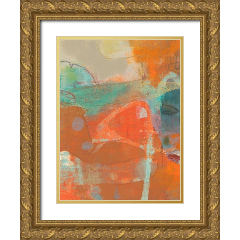 Alira I Gold Ornate Wood Framed Art Print with Double Matting by Jachimiec, Sue