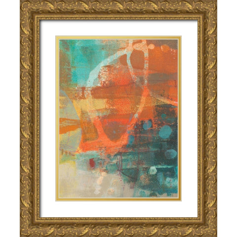 Alira II Gold Ornate Wood Framed Art Print with Double Matting by Jachimiec, Sue