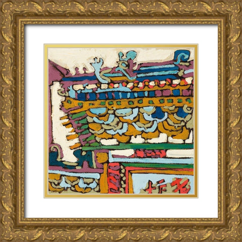 Chinatown VIII Gold Ornate Wood Framed Art Print with Double Matting by Ferrell, Erin McGee