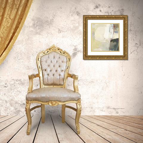 Pique V Gold Ornate Wood Framed Art Print with Double Matting by Jachimiec, Sue