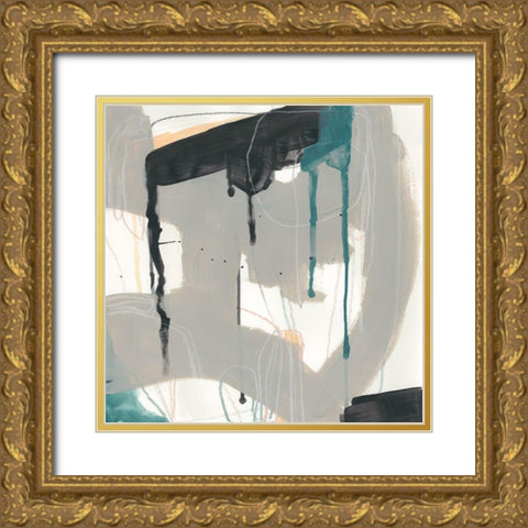 Carioca IV Gold Ornate Wood Framed Art Print with Double Matting by Vess, June Erica