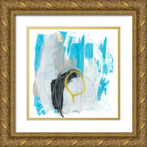 Symphony in Riffs VII Gold Ornate Wood Framed Art Print with Double Matting by Vess, June Erica