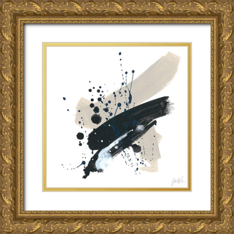 Kanji II Gold Ornate Wood Framed Art Print with Double Matting by Vess, June Erica