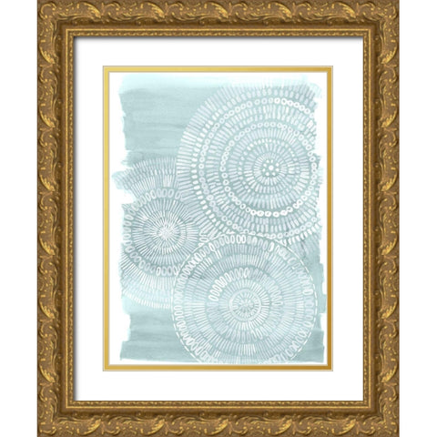 Papercuts I Gold Ornate Wood Framed Art Print with Double Matting by Popp, Grace