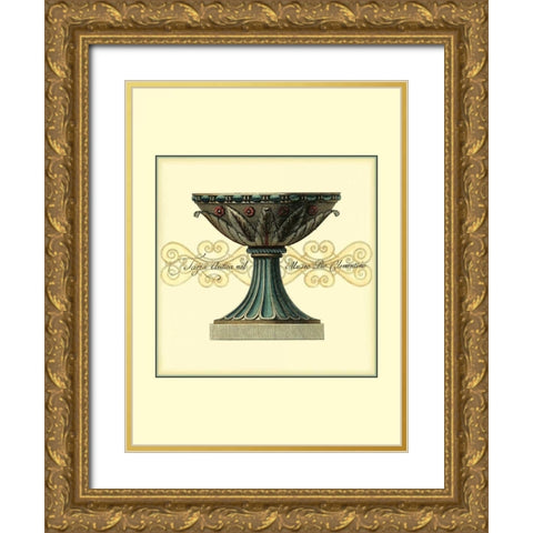 Antica Clementino Urna II Gold Ornate Wood Framed Art Print with Double Matting by Vision Studio