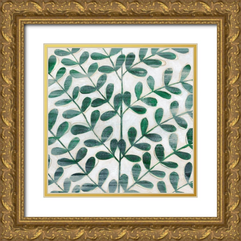 Emerald Palm I Gold Ornate Wood Framed Art Print with Double Matting by Popp, Grace