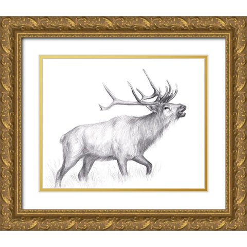 Wildlife Trail II Gold Ornate Wood Framed Art Print with Double Matting by Wang, Melissa