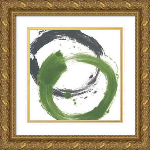 Circular Reaction I Gold Ornate Wood Framed Art Print with Double Matting by Vess, June Erica