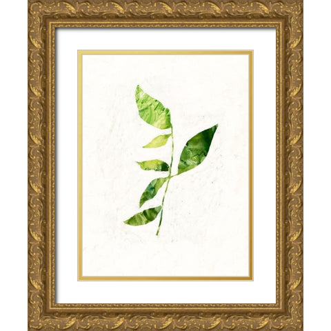 Sapling III Gold Ornate Wood Framed Art Print with Double Matting by Borges, Victoria