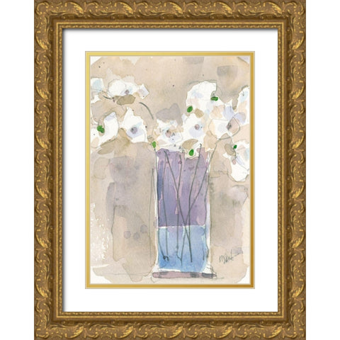 Little Vase I Gold Ornate Wood Framed Art Print with Double Matting by Dixon, Samuel