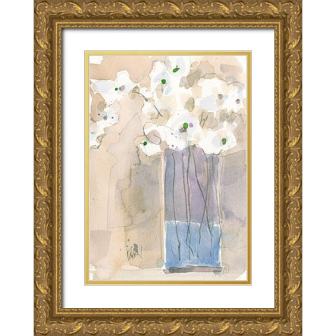 Little Vase II Gold Ornate Wood Framed Art Print with Double Matting by Dixon, Samuel