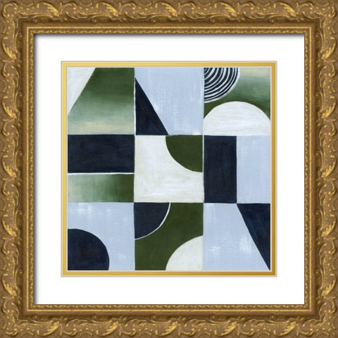 Crop Circles II Gold Ornate Wood Framed Art Print with Double Matting by Popp, Grace